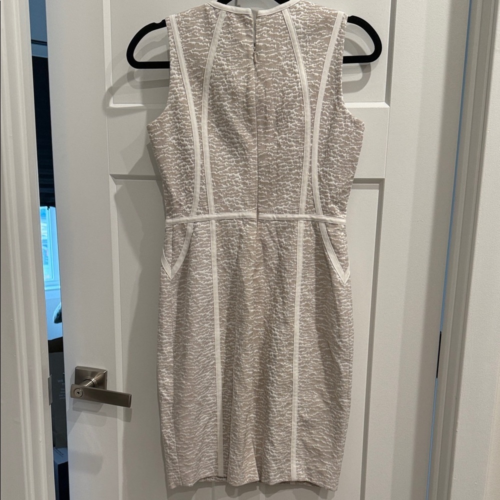 Calvin Klein Beige and White Midi Dress - Picture 4 of 5
